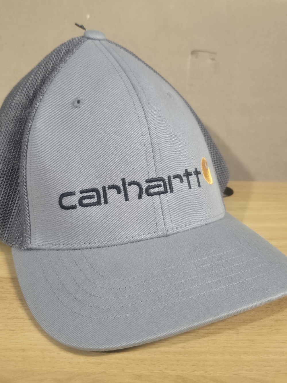 Carhartt Rugged Flex Fitted Canvas Mesh-Back Logo Graphic Cap Mesh-Back Logo Cap